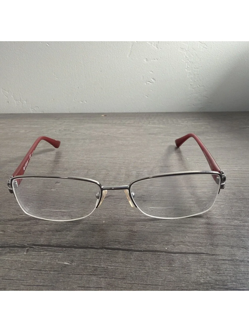 Vogue VO 3875-B 548 Silver Burgundy Flower FRAMES ONLY Eyeglasses 52-17-135